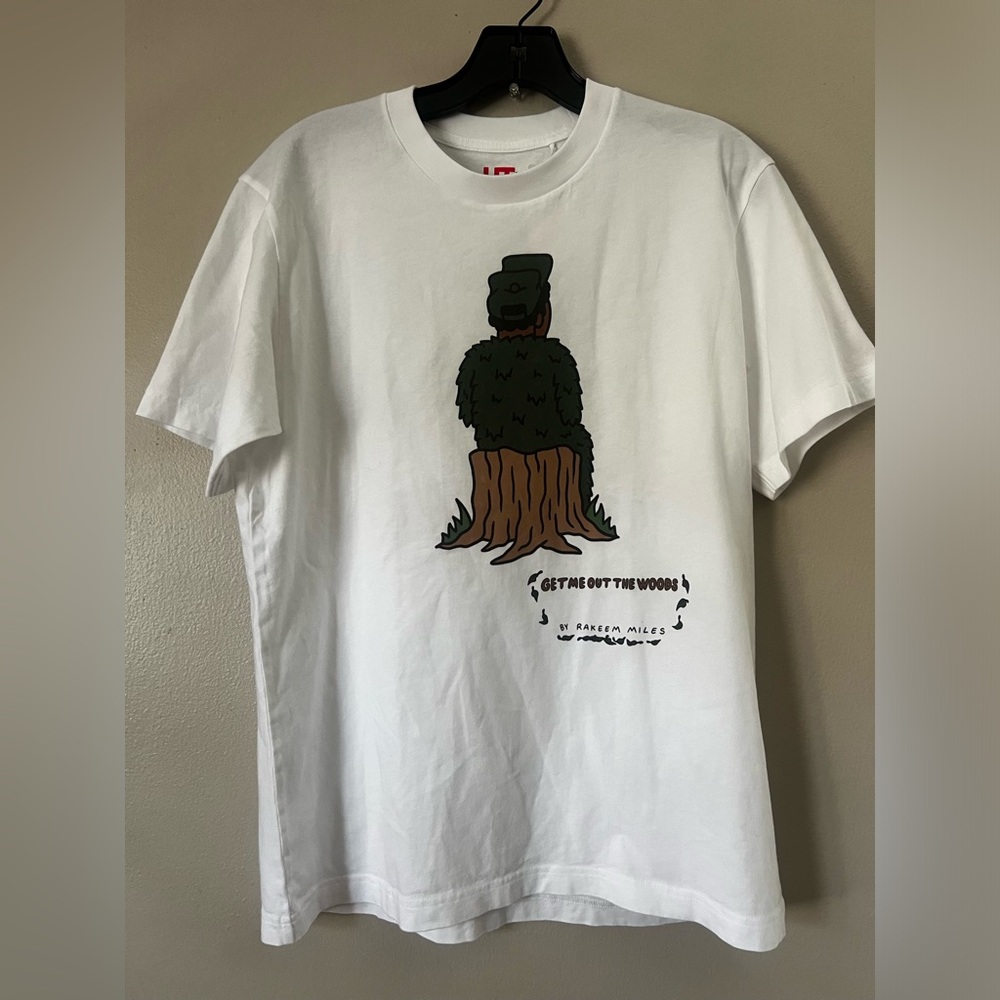 Uniqlo White Short Sleeve Tee autographed by Rakeem Miles
